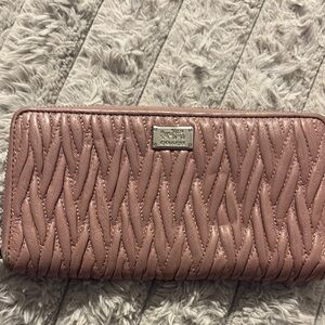 Coach Pink Quilted Leather Wallet